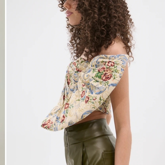 LOOK THIS WAY JACQUARD BLOUSE - L - Picture 2 of 3